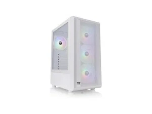 Thermaltake S200 Plus TG ARGB Snow ATX Tempered Glass Mid Tower Gaming Computer - Picture 1 of 5