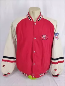 Vintage 90's Champion Jacket San Francisco 49ers,Size:XL,Color:Red - Picture 1 of 12