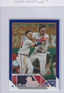 2023 Topps - Veteran Combos - Arcia & Acuna US143 - Royal Blue Parallel - Picture 1 of 2