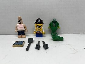 LEGO MINIFIGURES ONLY From #3817 Pirate Spongebob, Patrick, Flying Dutchman
