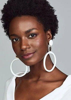 Short Pixie Afro Curly Wigs Brazilian Human Hair No Lace Front Wig For Women USA - Image 1 of 4