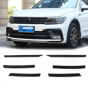 For VW Tiguan MK2 2017-2021 Front Center Grille Moulding Strips Cover Trim Matte - Picture 1 of 3