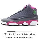 Air Jordan 13 Retro Girl Grey Fusion Pink Size 4.5Y Mint Condition