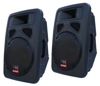 E-Lektron JP38 DJ PA SPEAKER BOXES PAIR Passive 38cm/15" Bass Speakers - Image 1 of 4