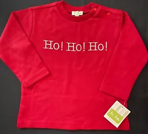 LE TOP Weihnachten rot "Ho Ho" Top Neu mit Etikett Jungen 18 Monate - Bild 1 von 1