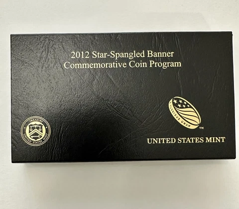 2012 Star Spangled Banner 2 coin Gold/Silver Commemorative Set Cover