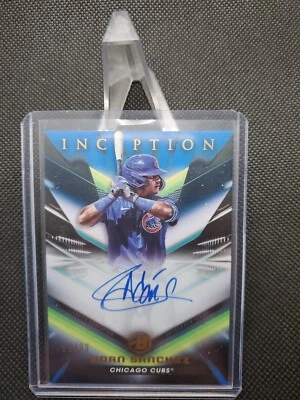 2023 Bowman Inception Adan Sanchez Blue Auto #59/99 Chicago Cubs - Image 1 of 3