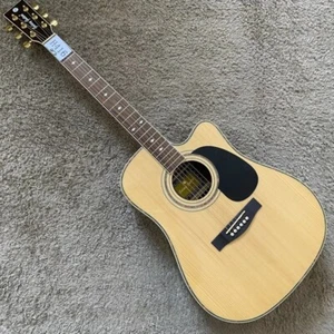 Guitarra acústica 41 pulgadas palo de rosa madera maciza guitarra superior - Imagen 1 de 14