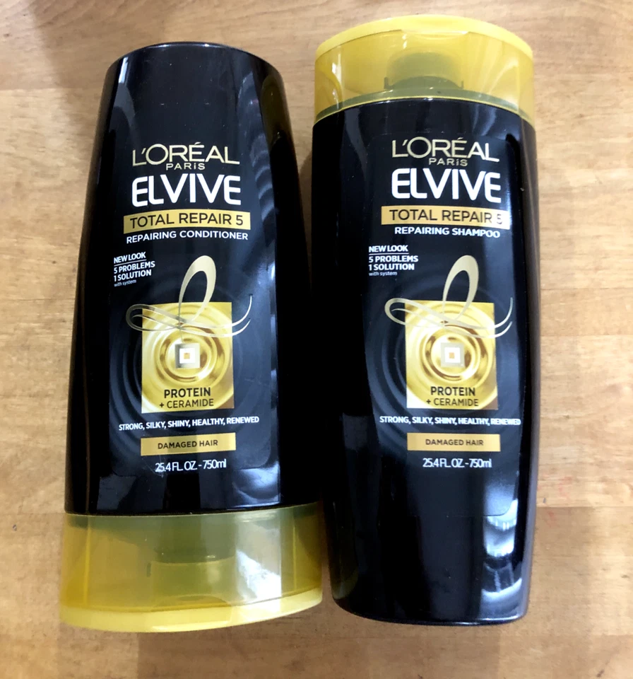 2 acondicionadores y champú reparadores Loreal Elvive Total Repair 5 25,4 oz Foto 1 de 1