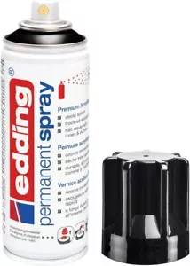 Edding 5200 Permanent Spray - tiefschwarz glänzend - 200 ml - Acryllack zum - Bild 1 von 6