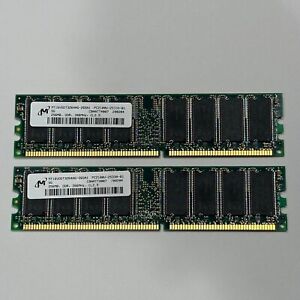 Micron PC2100U DDR 266MHz Memory (2x256MB)