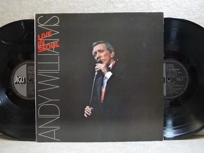 Andy Williams Live in Seoul 1981 Korea 2LP g/f Picture & Lyric W/Insert NM Promo - Image 1 of 4