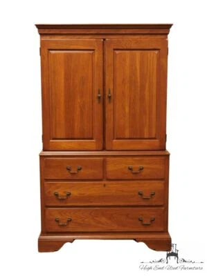 KINCAID FURNITURE Sturbridge Collection Solid Oak Rustic Americana 41" Clothi... - Image 1 of 4