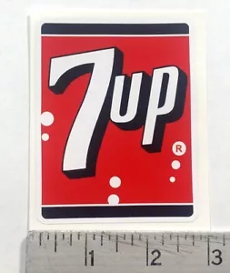 Vintage 7up 7-UP soda pop Red/Black sticker decal - Picture 1 of 1