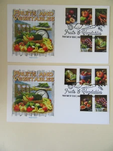 Ten Fruits & Vegetables 2020 Single Forever Stamp Fdcs Scx#5484-93 Panda Cover - Picture 1 of 1