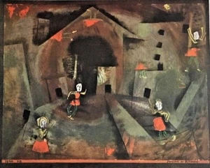 Expressionism Art Reproduction / Prints - Paul Klee "Dance of the Red Skirts" - Picture 1 of 2