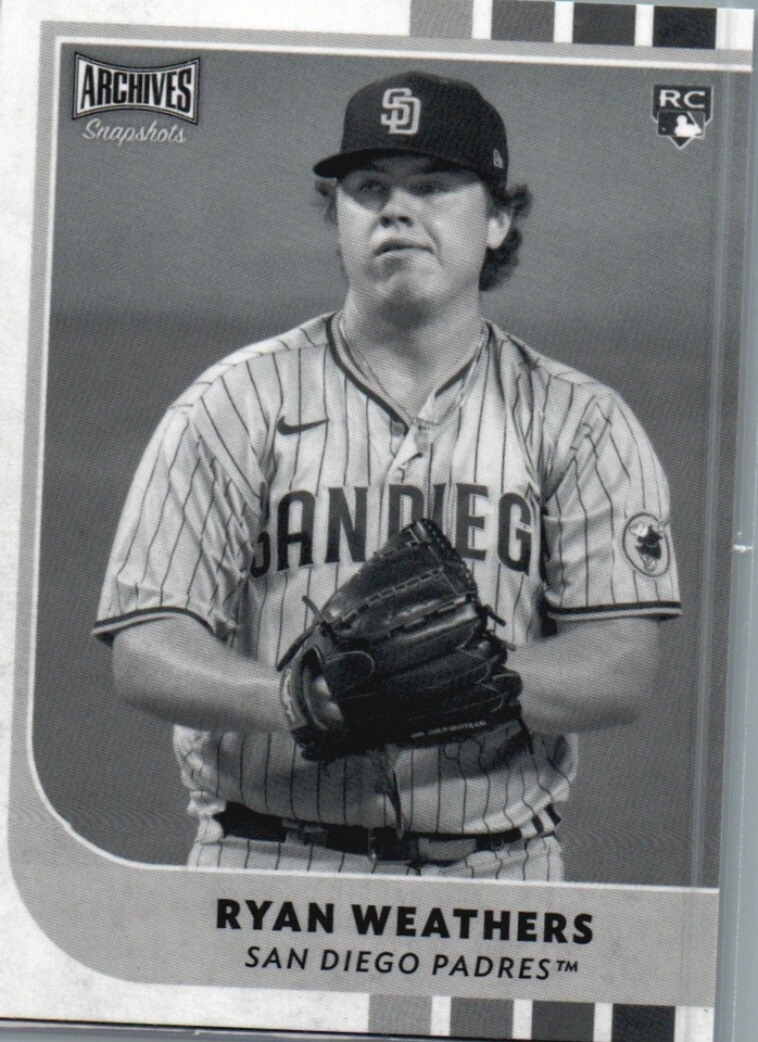2021 Topps Archives Snapshots #45 Ryan Weathers Black & White - Image 1 of 2
