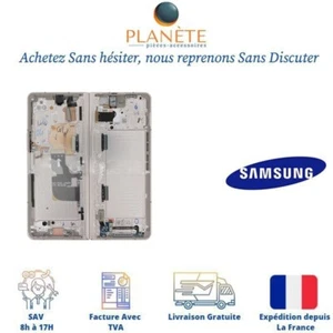 Original Ecran LCD Complet Ivoire Sur Châssis Pour Samsung Galaxy Z Fold 4 F936B - Imagen 1 de 1