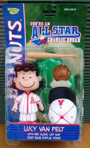 MEMORY LANE PEANUTS BÉISBOL ALL STAR CHARLIE BROWN - EQUIPO ROJO - LUCY VAN PELT - Imagen 1 de 2