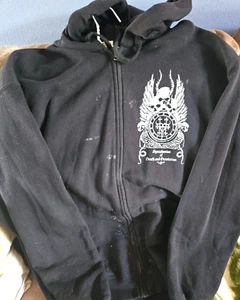 Sudadera con capucha con cremallera Totengeflüster Symphonies Death Destruction XL ropa usada - Imagen 1 de 5