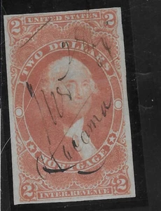 US Scott R82a, $2.00 Mortgage, 1862-63, Used, NG, F/VF - Picture 1 of 1