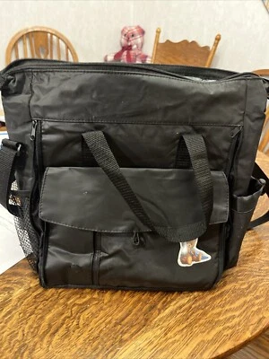 Diaper Bag-black- 14” X 14” X 4” - Image 1 of 4