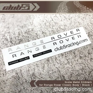 Scale Metal Emblem for Range Rover Classic Body ( Black ) - Picture 1 of 9
