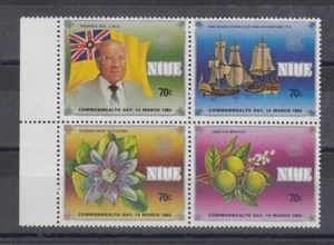 TIMBRE STAMP 4 ILE NIUE Y&T#378-81 BATEAU FLORE NEUF**/MNH-MINT 1983 ~A66 - Imagen 1 de 1