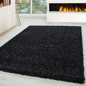Shaggy Hochflor Langflor Teppich Läufer Wohnzimmer Soft Einfarbig Rechteck Rund - Bild 1 von 75