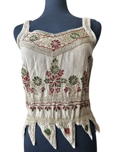 Markenlos Bohemian bestickt Top (siehe Beschreibung) - Bild 1 von 5