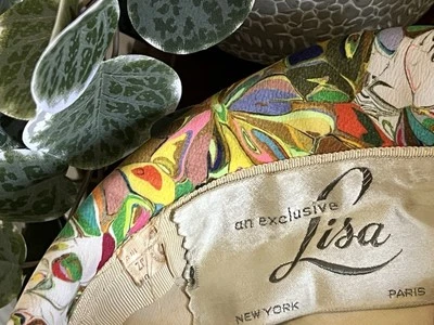 1960s Beret Hat Lisa MOD GoGo Beatnik Artist Vintage Psychedelic Neon Bright - Image 1 of 4