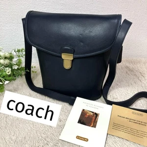 COACH Stara torba wiaderkowa na ramię granatowa 1229 - Zdjęcie 1 z 11