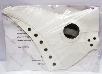 Máscara de Doctor de la Peste - Unisex Ajustable Disfraz de Pico de Pájaro Mascarada | Blanco Foto 1 de 4