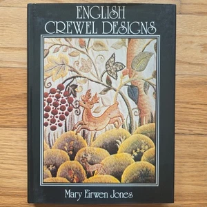 English Crewel Design Mary Eirwen Jones 1974 Dustjacket  - Picture 1 of 11