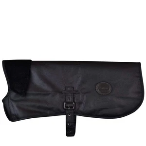 Barbour Matt Wax Dog Coat Black - Picture 1 of 9
