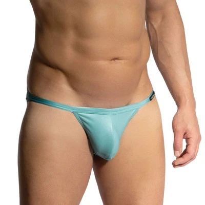 Olaf Benz BLU2453 Beach Tanga maillot de bain homme slip doublé pochette satin côtés ouverts - Photo 1/2