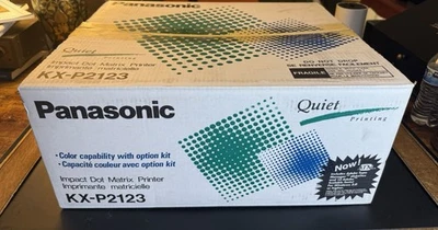 Panasonic KX-P2123 Quiet Printing 24 Pin Dot Matrix Color Printer W/Original BOX - Image 1 of 4