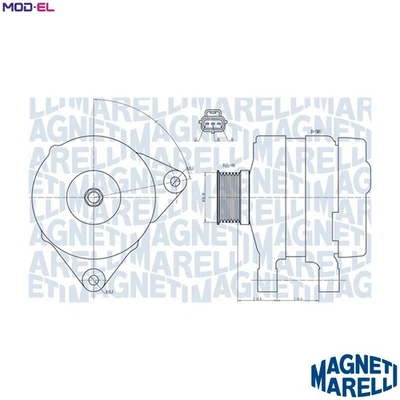 ALTERNATOR 063731834010 FOR MAZDA FORD FUSION IKON/V FIESTA KUGA FOCUS/II 1.6L - Image 1 of 4