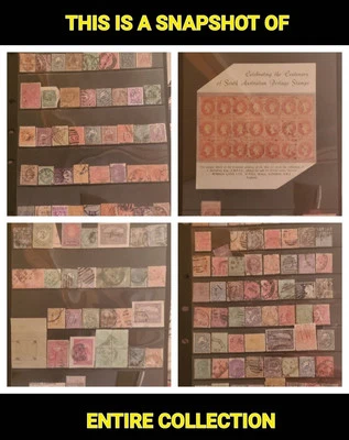 Mixed Australian State Stamps on Pages - Avrge Price ea = $2.50 — 第 1/4 张图片