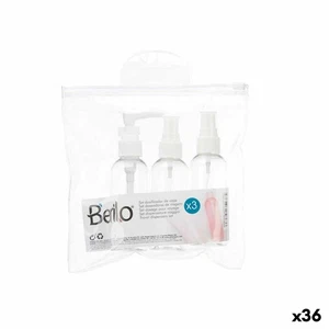 Ensemble de Voyage Berilo CH56289 Blanc Transparent Plastique [36 Unités] - Afbeelding 1 van 3