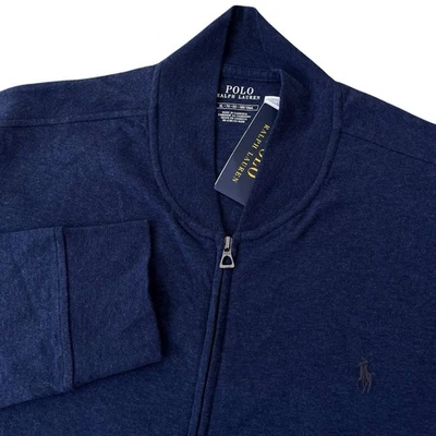 con etiquetas Polo Ralph Lauren Lujo Jersey Béisbol Bomber Chaqueta Azul Si G1N Foto 1 de 4