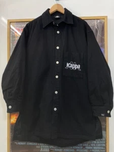 2020 GU x Kappa Japan Collab Rare Denim Longline Oversized Parka Jacket Small S - Picture 1 of 10