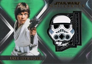 Star Wars Masterwork 2021, tarjeta medallón personaje Luke Skywalker CM-LS #84/99 - Imagen 1 de 2