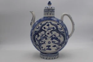 Antique Chinese porcelain teapot, 19th century canton - Picture 1 of 11