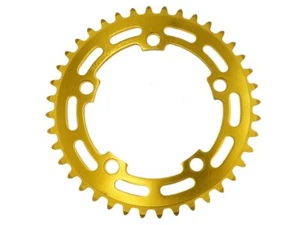 NOS Vintage SUGINO Old School 1/8" BMX 40T Chainring 110mm Gold - Picture 1 of 2