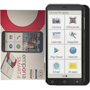 BNIB Emporia SMART.4 Single SIM 32GB + 3GB Black Factory Unlocked 4G/LTE GSM - Picture 1 of 1
