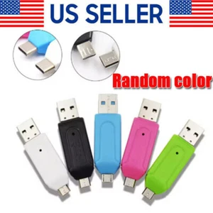 Card Reader USB 3.0 Type C Micro SD TF OTG Smart Memory Adapter Laptop Computer - Picture 1 of 12