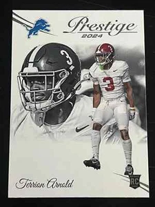 Tarjeta de radiocontrol de novato Terrion Arnold de fútbol americano de prestigio 2024 #315 Lions\ ALABAMA - Imagen 1 de 2