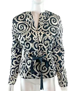 NWT Chetta B Bloom/Noviello Womens Petite 4 Evening Jacket Holiday Wedding $450 - Picture 1 of 11