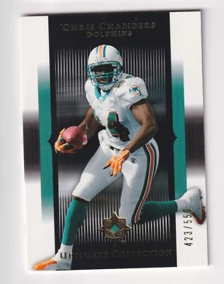 2005 Upper Deck ULTIMATE COLLECTION #50 CHRIS CHAMBERS 423/550 Miami Dolphins - Image 1 of 2